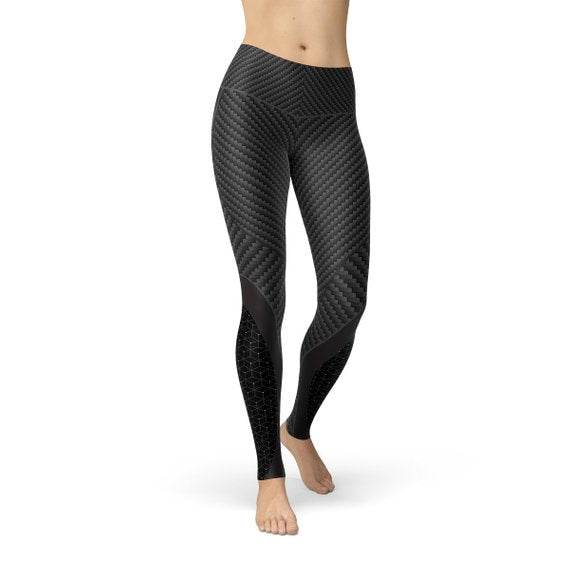 Womens Carbon Fiber Sports Leggings - Big J's Showstoppin' Store